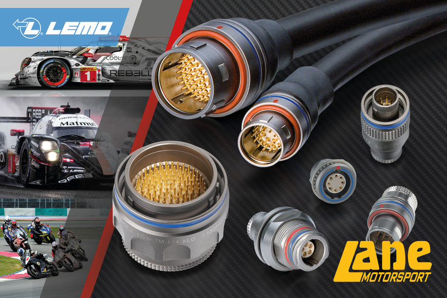 Lane Motorsport is now the authorised distributor for LEMO Connectors
